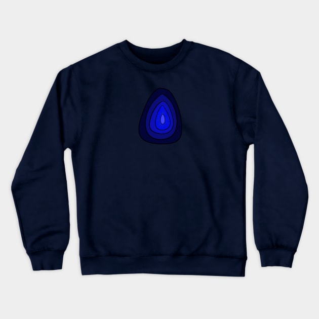 Moody Blue Ray Easter Egg Crewneck Sweatshirt by VazMas Design